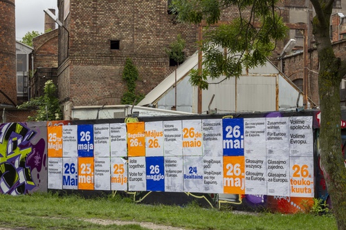 Vote together posters in Budapest