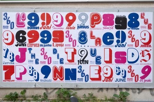 Scott King / Wolfgang Tillmans, 48 European Election Posters, in Berlin-Kreuzberg, 2024